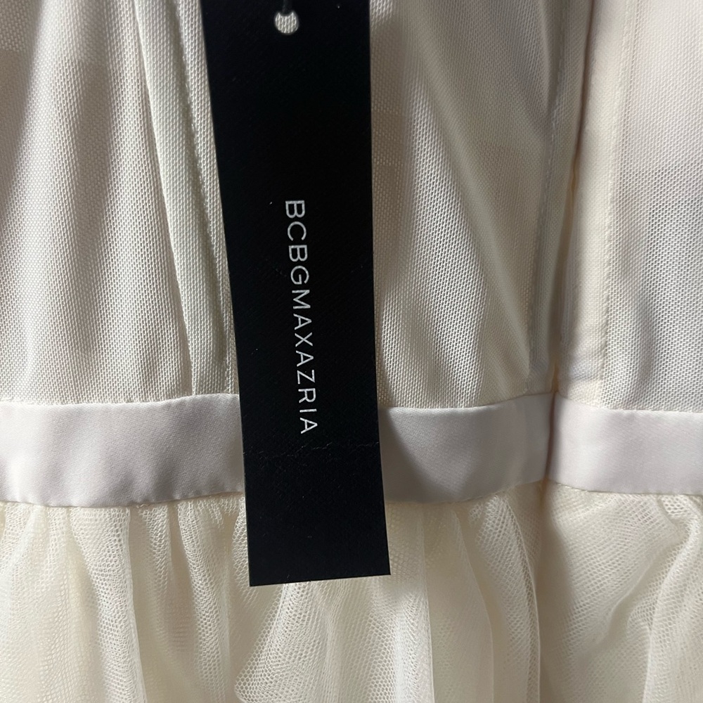 Elegant White Layered Dress - Picture 5 of 7